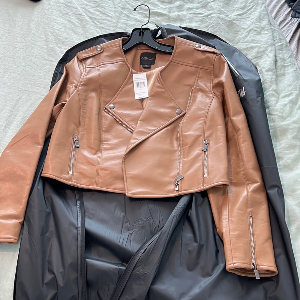 Neumann Marcus As by df brown leather jacket
